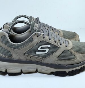 Skechers Afterburner Relaxed Fit Leather Running Shoes Sneakers